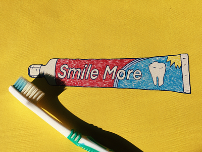 Smile More art cheer up colgate dentist dentistry drawing drawings oral photo smile smile please smiling sticker stickers teeth toothpaste world oral heath day