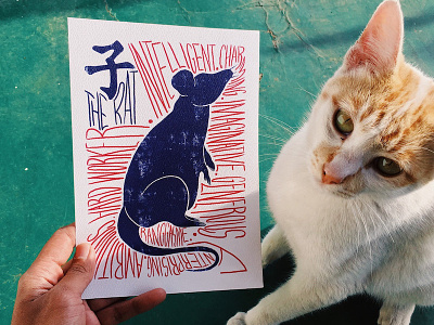 The Rat Chinese Astrology Zodiac Sign animal art astrology cat china chinese chinese new year chinese painting drawing icon illustration lettering photo photography rat shio silhouette typography zodiac zodiac sign