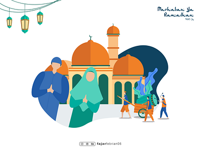 Marhaban Ya Ramadhan animation app art branding design flat graphic design illustration illustrator logo ui ux vector vector illustration web