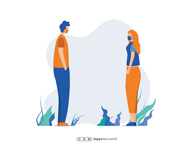 Physical Distancing app art character design flat illustration illustration art illustrations illustrator logo ui uiux uiuxdesign vector vector illustration vectors web