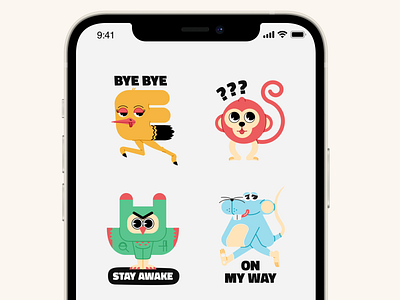 Duduri animals sticker 3 animal illustration animals animals logo character characterdesign snapchat sticker stickers typography