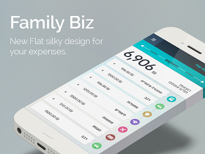 Familybiz App app design flat flat design graphicdesign iphone 4 iphone 5 movies redigma ui ux