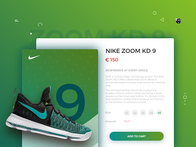 E -Commerce Nike Concept Shop concept ecommerce nike shoes sketch3 ui ux website