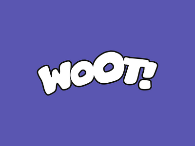Woot! badge comic book design flat graphic design graphic art icon illustration illustrator lettering minimal retro type typography vector