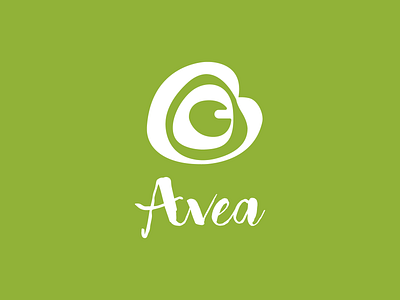 Avea Organic Restaurant Logo badge branding design flat graphic design graphic art icon illustration illustrator lettering logo type typography vector