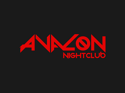 Avalon Nightclub Logo badge branding design flat graphic design graphic art icon illustrator logo type typography vector