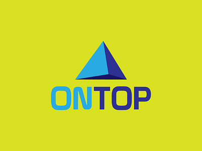 Ontop Logo badge branding design flat graphic design graphic art icon illustration illustrator lettering logo minimal type typography vector