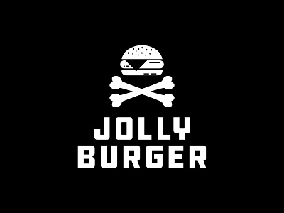 Jolly Burger Logo badge branding design flat graphic design graphic art icon illustration illustrator lettering logo minimal type typography vector