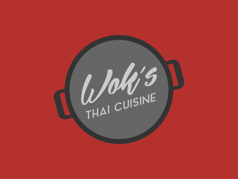  Wok  s Thai Cuisine Logo  by Ryan Richard on Dribbble