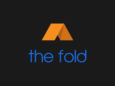 the Fold Logo badge branding design flat graphic design graphic art icon illustrator logo minimal type typography vector