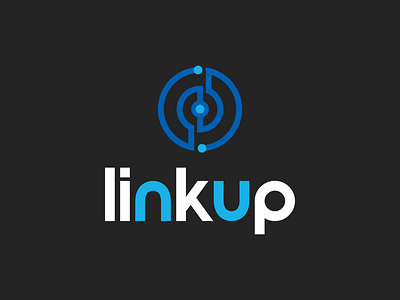 Linkup Logo badge branding design flat graphic design graphic art icon illustration illustrator logo minimal type typography vector