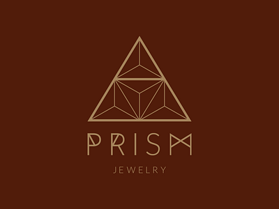Prism Jewelry Logo badge branding design flat graphic design graphic art icon illustrator logo type typography vector