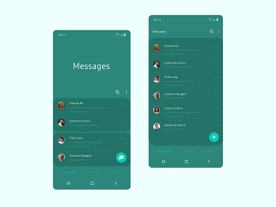 Samsung One UI - Green Theme concept app minimal mobile app design mobile ui sketch theme user experience