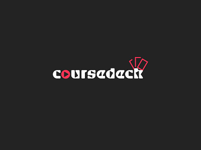 coursedeck the deck to serve application design illustrator logodesign