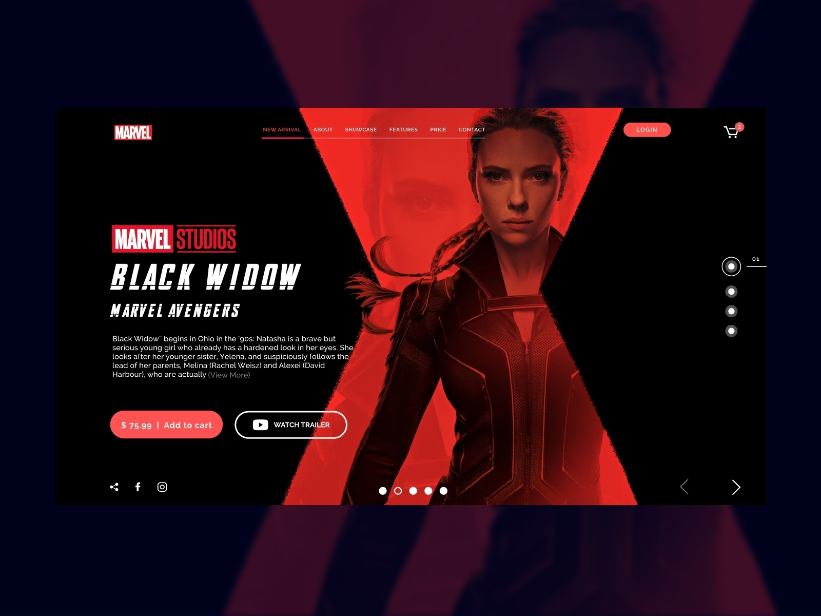 Movie Landing Page by Chris Runtuwene on Dribbble