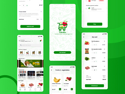 Online Groceries App app creative app design inspiration figma illustration ios app mobile app ui uidesign uiux user interface ux