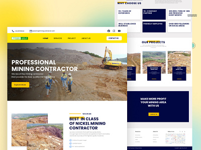 Mining Project Landing page branding css design inspiration figma graphic design html ui ui app uidesign ux webdesign webdeveloper