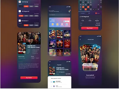 movietix online ticket booking app design flowchart interface design product design ui uidesign user experience webdesign