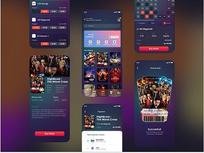 movietix online ticket booking app design flowchart interface design product design ui uidesign user experience webdesign