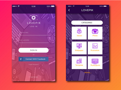 Lovepik App Ui Design