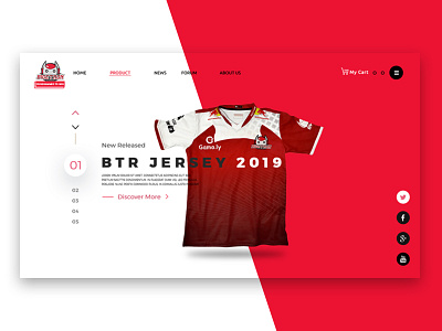 ESports Jersey Product Page app branding creative design creative app design inspiration e sport icon illustration ui ui app uidesign ux web webdesign