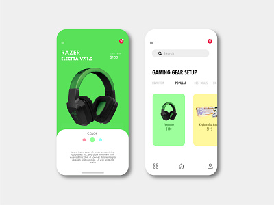 Minimalist Gaming Device app creative design creative app design design inspiration illustration typography ui ui app uidesign ux web webdesign