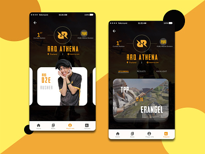 Esports Mobile app concept