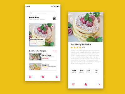 Food Recipe App app creative design creative app design inspiration food app illustration ios app mobile app mobile design mobile ui ui ui app uidesign ux