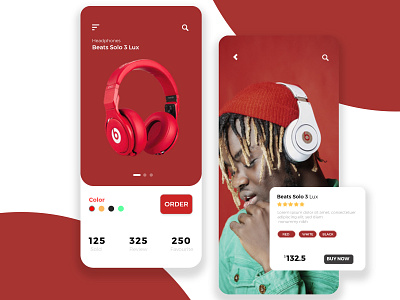 Headphone App Concept app creative design creative app design design inspiration mobile ui ui ui app uidesign web webdesign