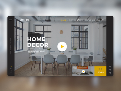 Interior Landing Page app creative design creative app design inspiration ui ui app uidesign ux web webdesign