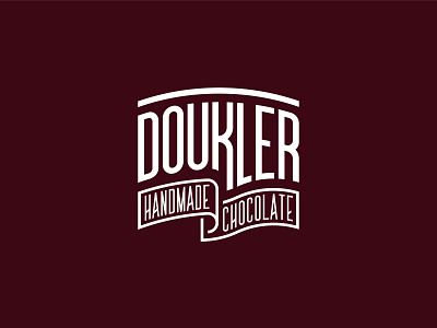 Doukler Handmade Chocolate design identity logo logotype typogaphy
