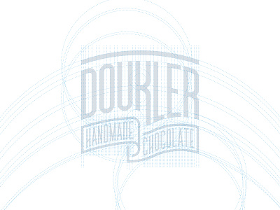 Doukler Gridding branding grid logo gridding identity logo logotype typogaphy vector