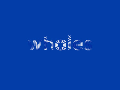 Whales design identity logo logotype mark symbol typography vector
