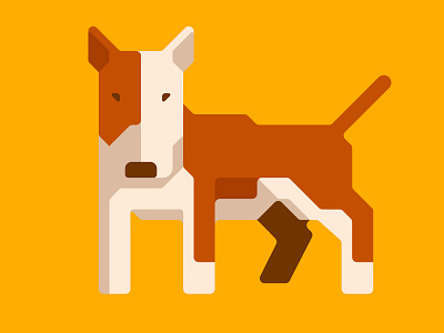 Bull Terrier. Dogeometry series.