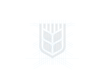 Wheat+Shield Gridding branding design geometic grid logo gridding icon identity logo logotype mark symbol vector