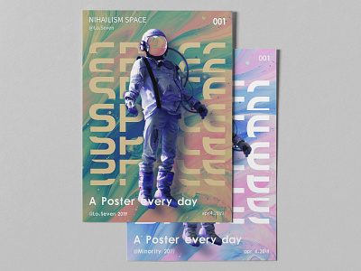 untitled astronaut poster poster design typesetting