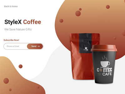 Stylex Coffee dailyui design landing landing design landing page minimal subscribe ui ux ux ui