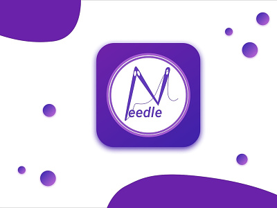 Application Logo - Needle app app icon application dailyui design illustration ios logo minimal ui ux ux ui
