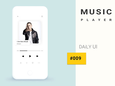 Music Player app app design application dailyui design illustration ios minimal music player portfolio ui ux ux ui