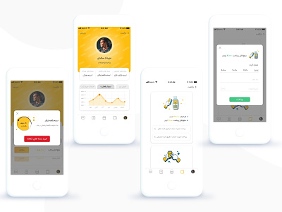 MyIrancell App Redesign app application branding chart checkout design icon illustration ios irancell minimal persian pop up profile redisign typography ui ux ux ui vector