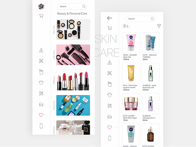 Online Shopping beauty design flat minimal online shop shopping skin care ui uidesign user experience design user interface design ux ux design