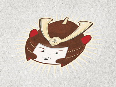 Little Samurai chile design draw graphic illustration santiago sketch vector