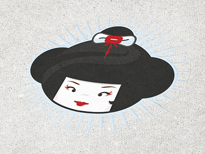 Little Geisha chile design draw graphic illustration santiago sketch vector