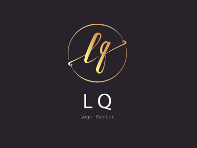 LQ Logo Series background illustration l l letter l letter logo lettering logo logo design q letter vector