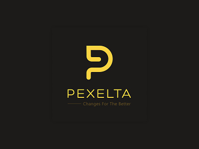 Pexelta Logo design illustration logo logo design logodesign p logo pexelta logo shadow ui