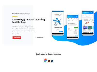 LearnEngg - Mobile App design e learning education minimal mobile app design ui ux vector