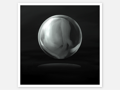 Digital Inktober #Crystal 3d app art ball concept conceptual crystal dark deep digital floating glass graphic design ipad marble orb paint painting procreate reflection