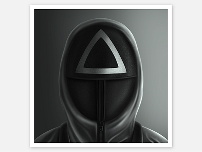 Digital Inktober #Fan app art artist black and white concept design drawing games graphic hood illustration ipad mask popular procreate series sketch squid triangle