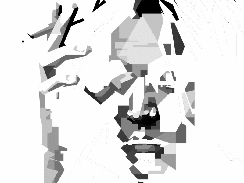 Monochrome Portrait animation design illustration monochrome popart vector web
