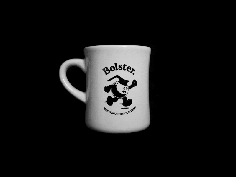 Bolster Mug alittlecolour branding character coffee coffee cup cooper design diner drawing dribbble illustration japanese logo minimal runner running typography vector vintage vintage badge